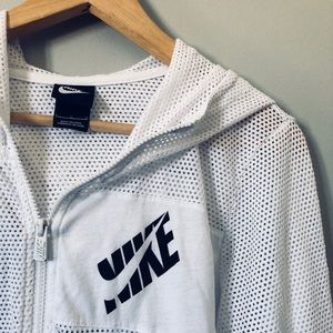 Nike white zip up!
